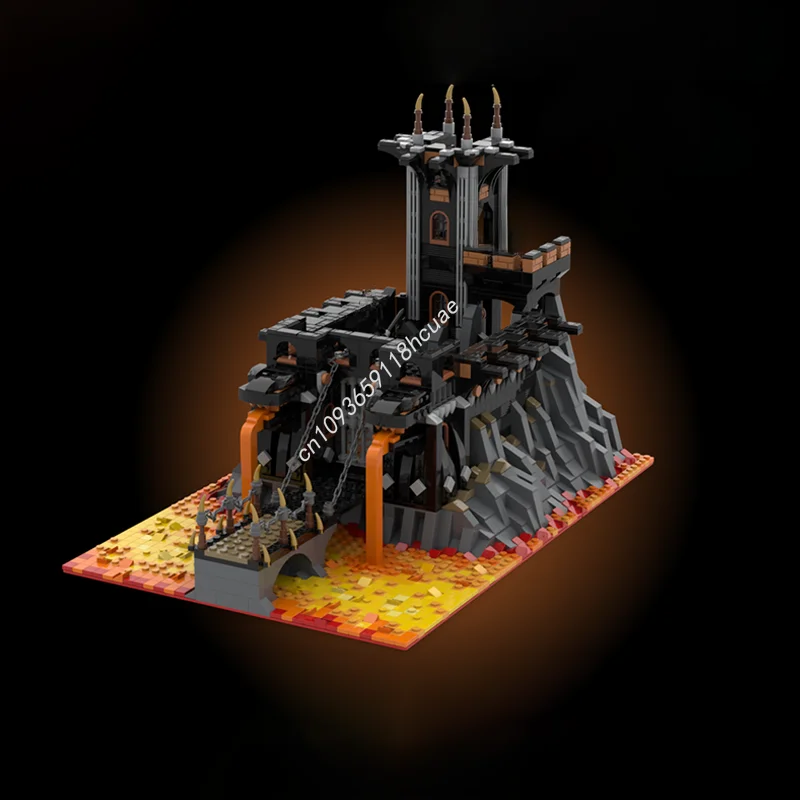 2833PCS Moc Dragon Rock Tower Modular Castle Model Building Blocks Creative Assembly Educational Bricks Toys Kids Holiday Gifts Image