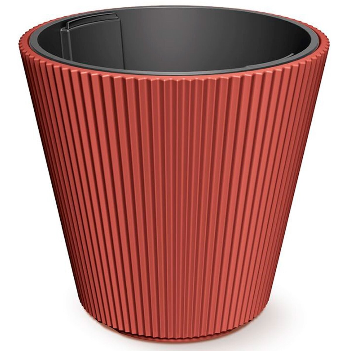 Prosperplast - Terrakottafarbe Pflanzgefäß mit Reservoir, MILLY-Kollektion - 46,7 x 46,7 x 44,2 cm, 50 l Fassungsvermögen Image