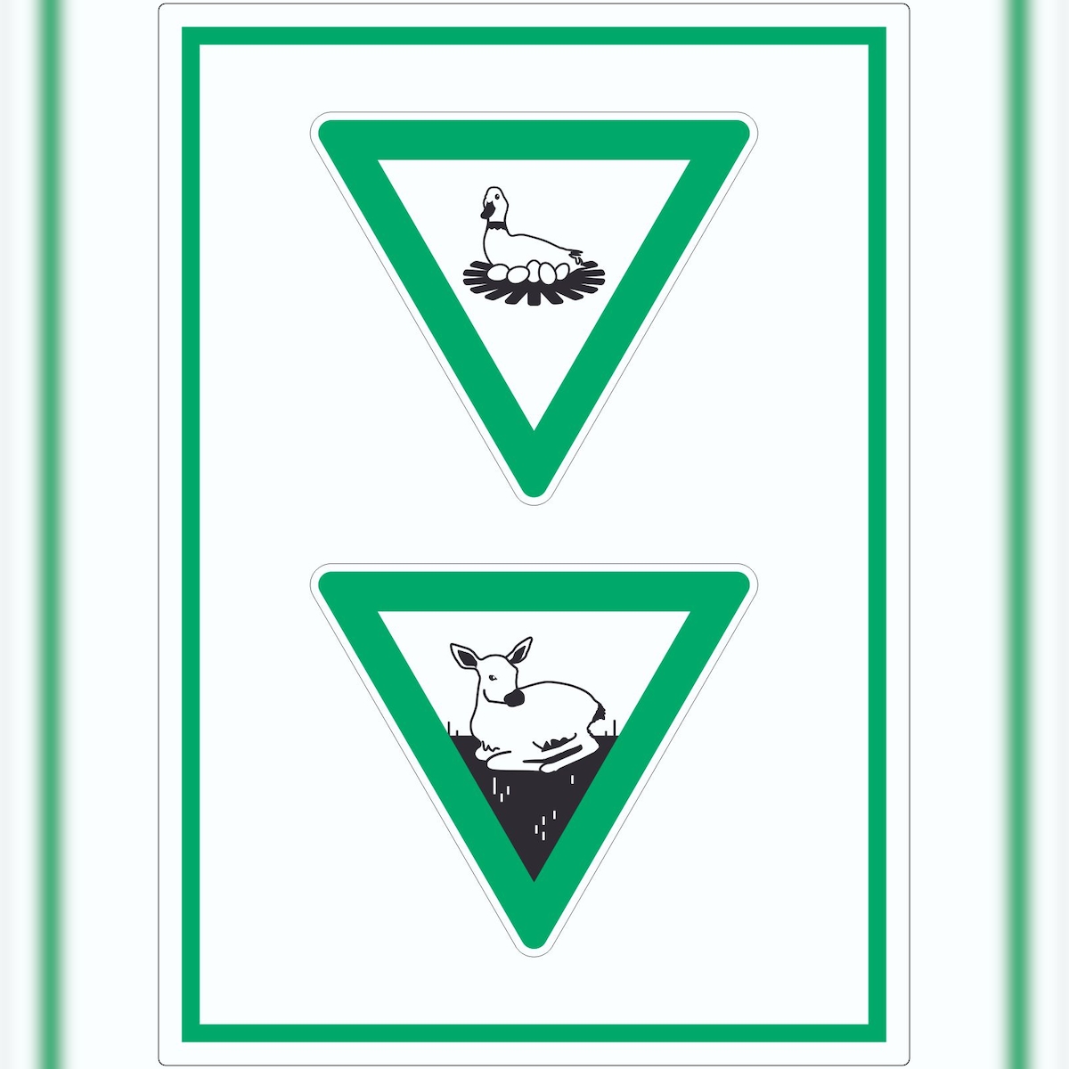 HB-Druck Brut- und Setzzeit hochkant Symbol Aufkleber A9 (37x52mm) Image