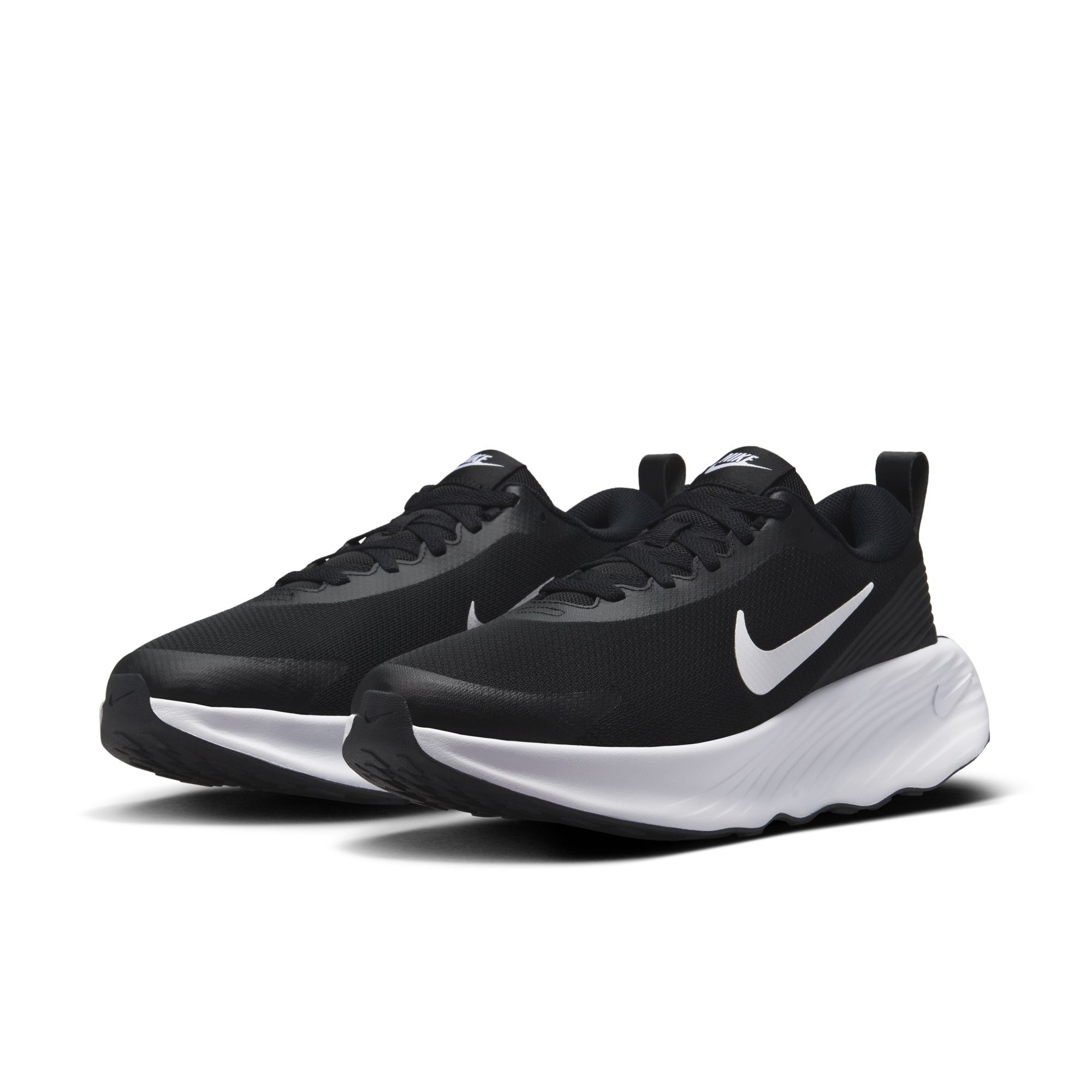 Walkingschuh NIKE "M NIKE PROMINA", Herren, Gr. 44, schwarz, weiß, Synthetik, Textil, Schuhe Walkingschuh