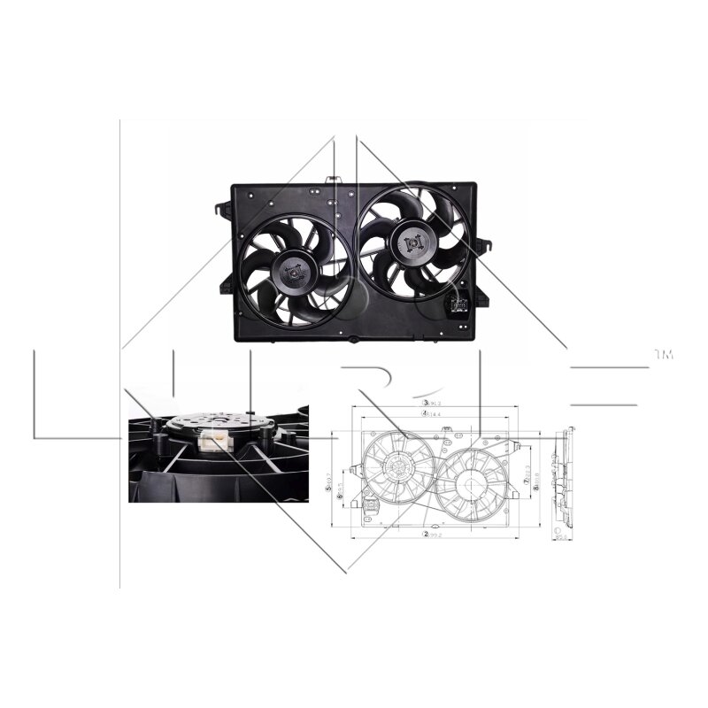 Ventilateur De Refroidissement Moteur Nrf 47883