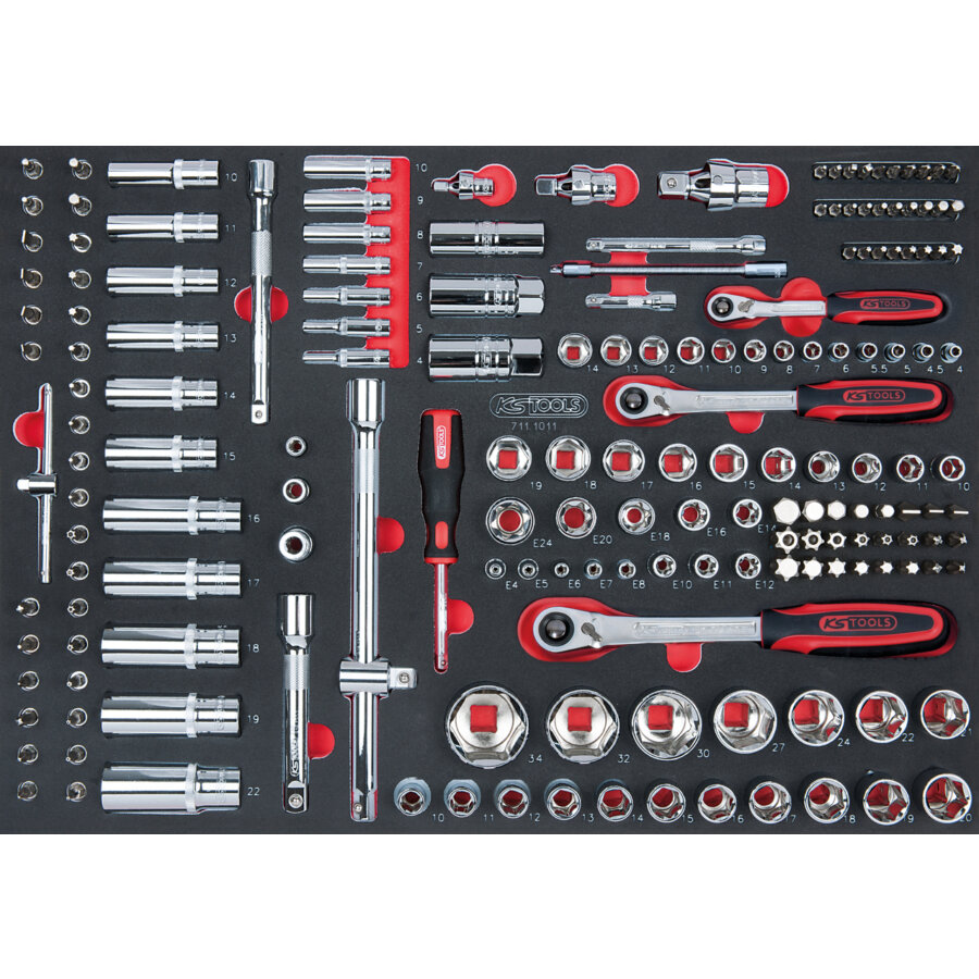 Module De Douilles Et Accessoires 1/4''-3/8'' Et 1/2'' Ks Tools
