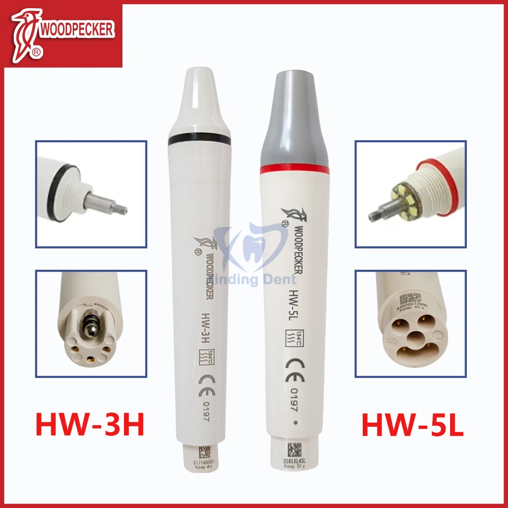 Woodpecker Dental Ultraschall Piezo Scaler Handstück für HW-5L HW-3H UDS EMS Ultraschall Zahnreinigung Ultraschallreiniger Image