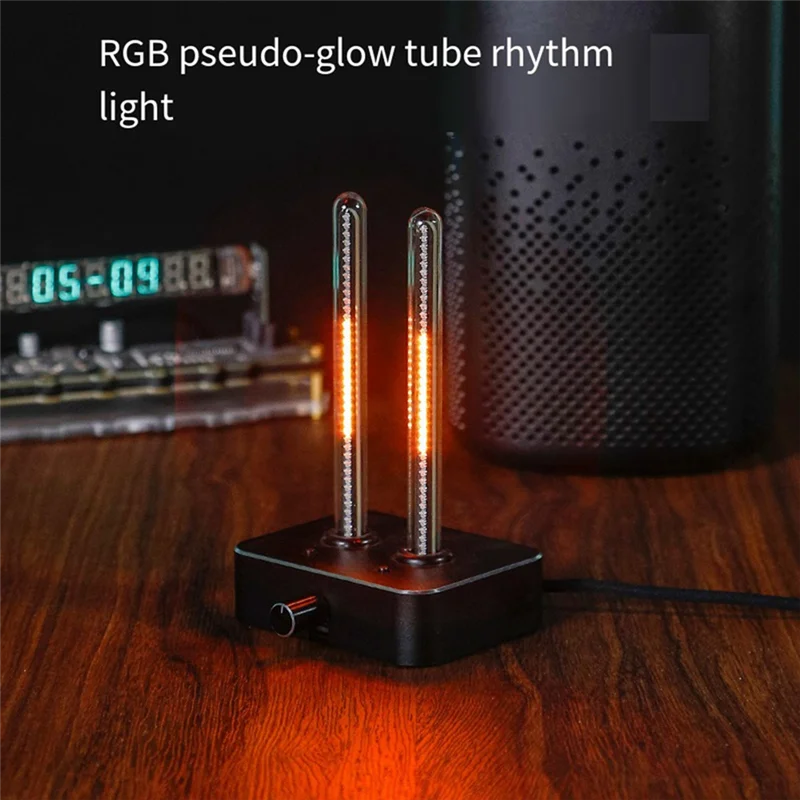 ABNL Retro Pseudo-Nixie Tube IN9 Elektronische Röhre Musik Spektrum Meter Level Meter Desktop Ornament Pickup Rhythmus Licht Langlebig Image
