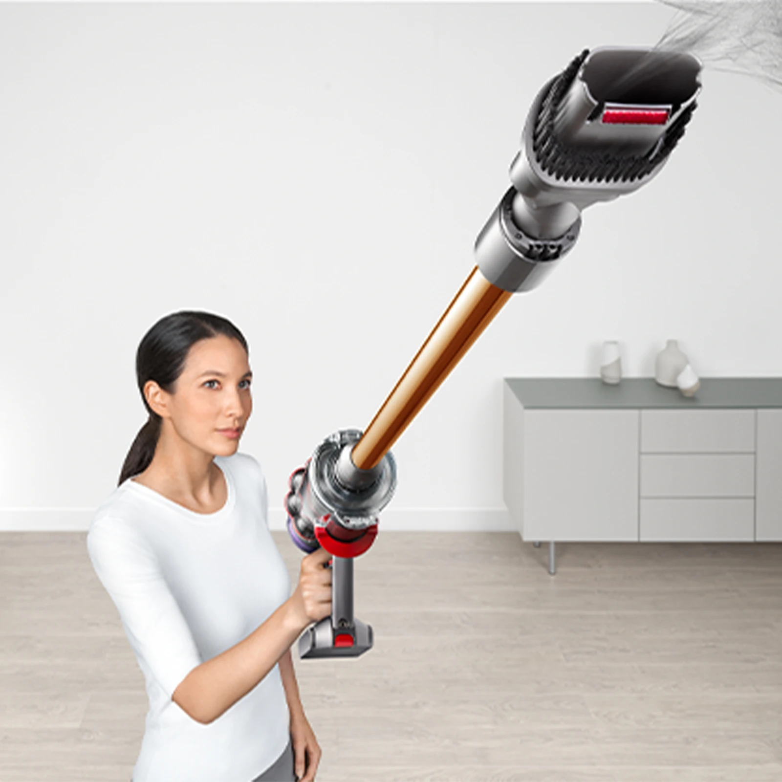 Verlängerung Stange Für Dyson V10Slim V12 Schlanke Metall Aluminium Gerade Rohr Bar Handheld Zauberstab Rohr Staubsauger Ersatz Zubehör Image