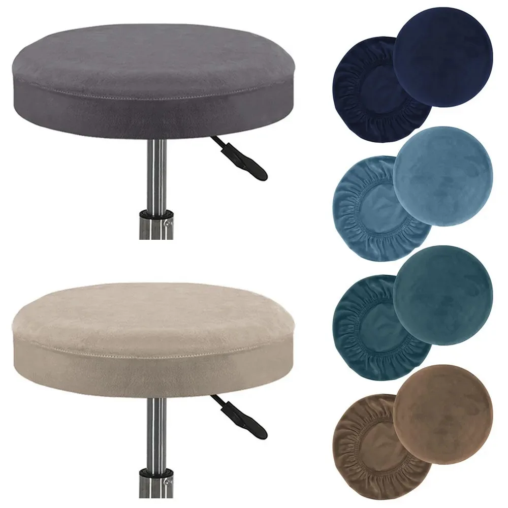 1pc Samt Hocker Abdeckung Bar Runde Drehstuhl Abdeckung Universal Hocker Abdeckung Bar Kaffee Shop Hocker Abdeckung Hohe Qualität schonbezüge