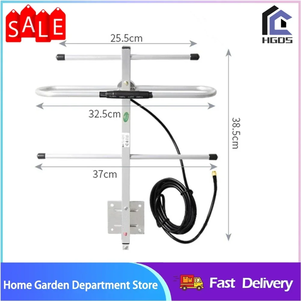 Fernübertragung, einfacher Montageprozess, 6 dBi, UHF, 433 MHz, SMA-Stecker, Anschlusskabel, RG58, Außenantenne Image