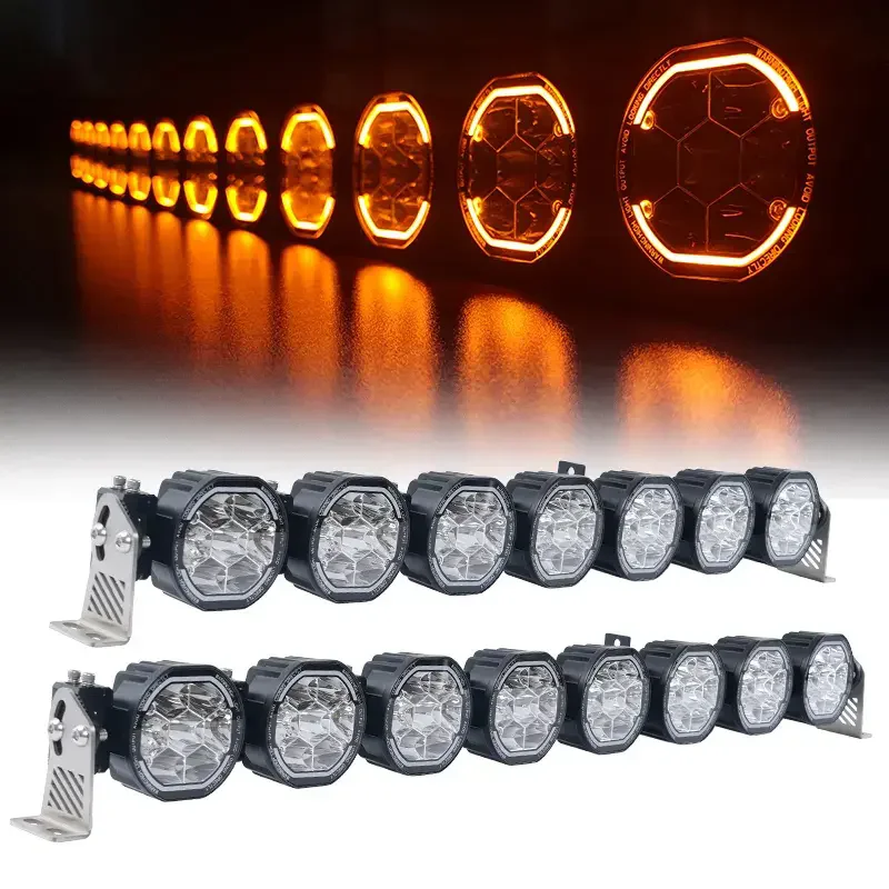 Wasserdichte Auto-Dach-Lichtleiste, 22 Zoll, 30 Zoll, 42 Zoll, 50 Zoll, LED, Offroad, UTV, Barra, LED, spleißbar, modulare LED-Lichtleisten Image
