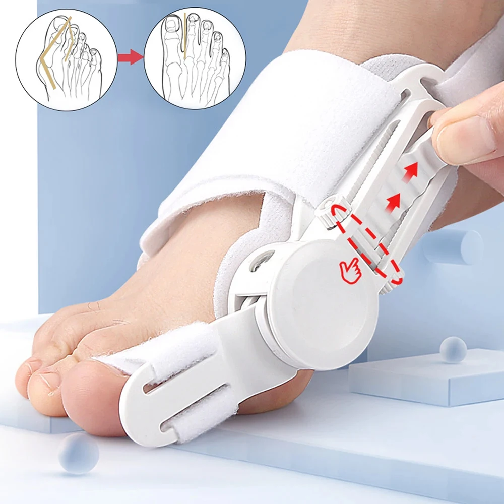 1/2 Stück Knöchelbandage Bunion Corrector Damen Herren, verbesserte Hyggear Big Toe Straightener Orthopädische Ballenenschiene für Hallux Valgus Image