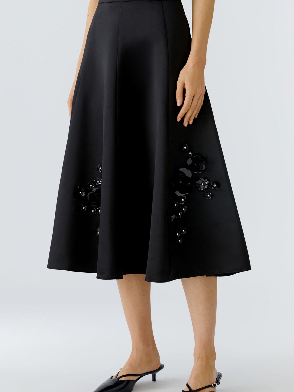 Oui A-Linien-Rock Damen schwarz, 38
