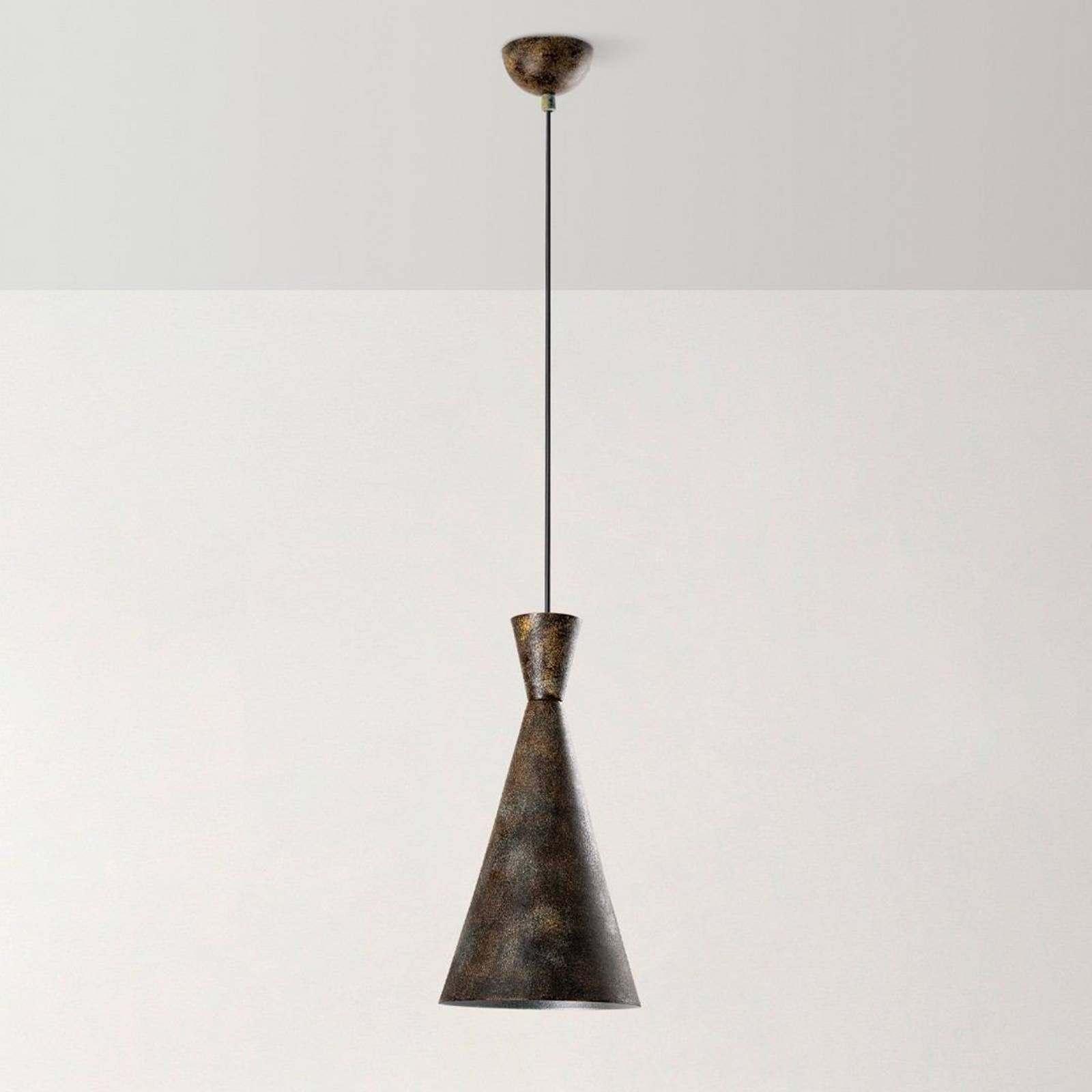 Hängelampe Tom Opviq, dimmbar, braun / rost, für Wohn- / Esszimmer, Metall, Junges Wohnen, Pendelleuchte