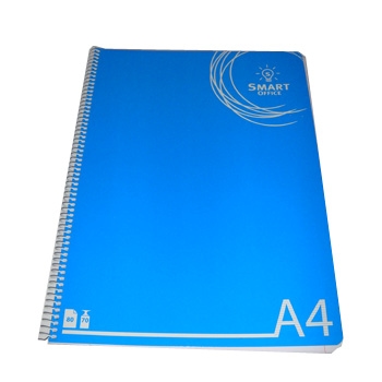 SMARTD Spiralnotizbuch mit plastifiziertem Umschlag, A4 liniert - 80 Blatt Image