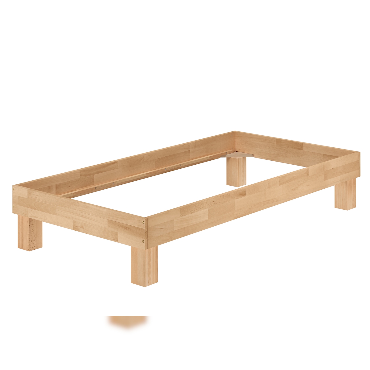 Erst-Holz Überlanges Bett Doppelbett Einzelbett Buche geölt wählbare Liegenflächenbreite V-60.87-220 Image