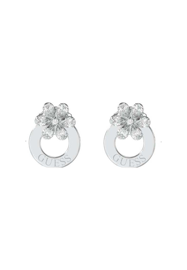 Guess Womens UBE05108RH Ladies Lily Earrings - Silver Stainless Steel - One Size | Guess Sale | Discount Designer Brands