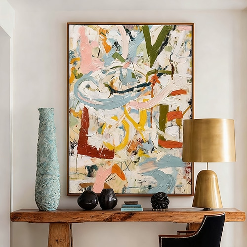 große abstrakte Graffiti-Leinwandkunst rosa strukturierte urbane Malerei Pop-Art moderne Straßenkunst Image