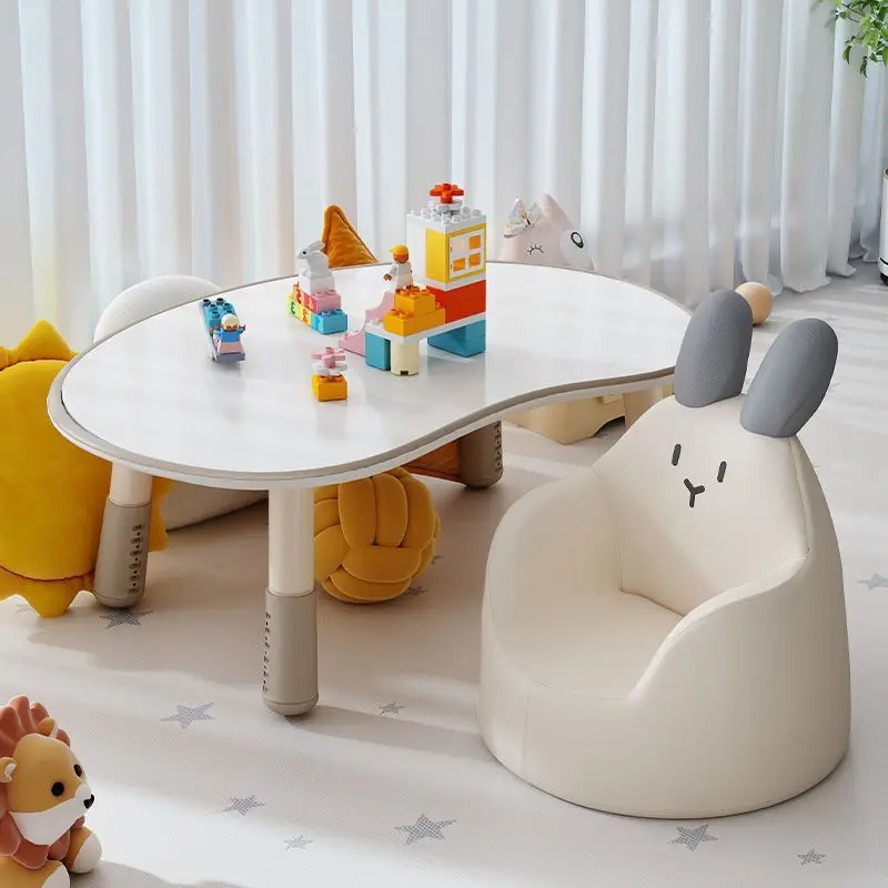 37–46 cm verstellbarer Baby-Lerntisch, rutschfest, stabiler Früherziehungstisch mit runder Kante, Pflege für das Gesundheitswachstum von Babys Image