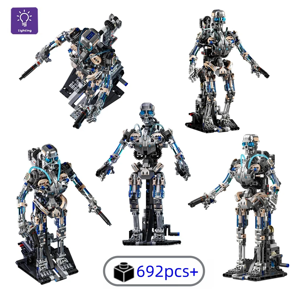 2025 NEUE Kreative Mechanische Roboter Bausteine Set MOC Modell Montage Ziegel Pädagogisches DIY Spielzeug Weihnachten Geburtstag Geschenke Image