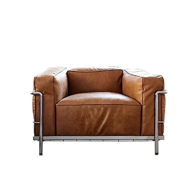 Corbusier LC3 Sofa Leder mittelalterlicher Bauhaus Designer Einzelsofastuhl Image