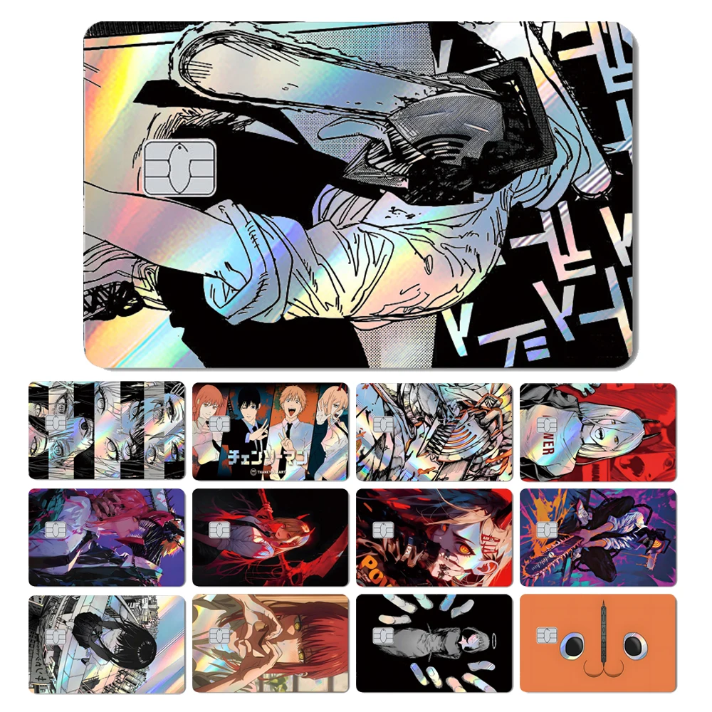Magic Shark Cool Anime Cool Holographic Laser Shinny Film Skin Sticker Cover für Bank Credit Debit Card Image