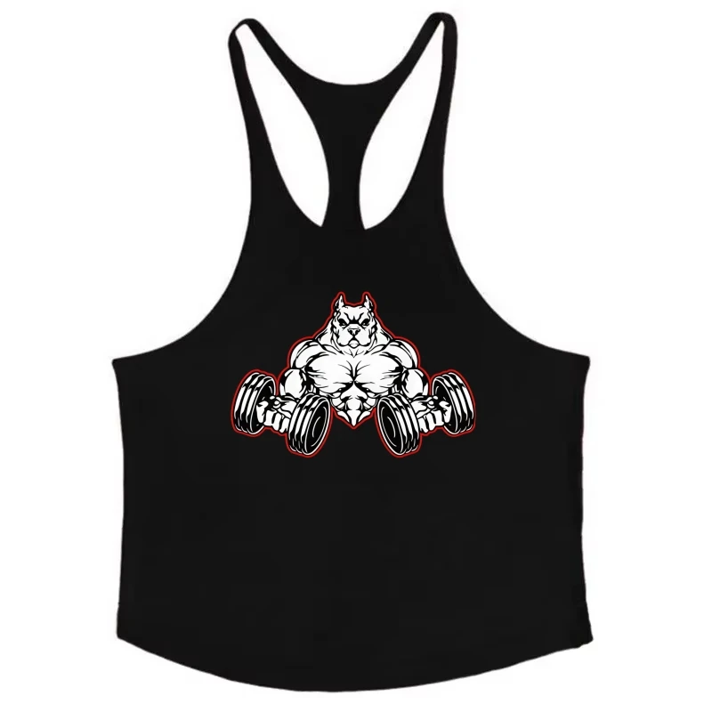 Fitness-Stringer-Weste für Herren, enges Racerback-Gymnastik-Tanktop mit schmalen Trägern, ärmelloses Workout-Top für Bodybuilding-Training Image
