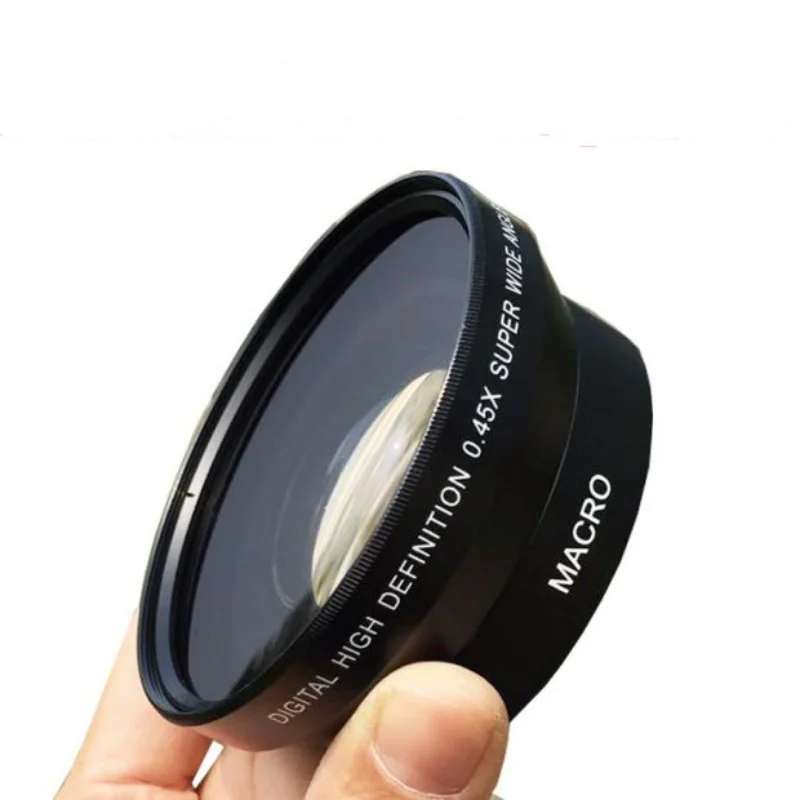 72mm 67mm 62mm Hochwertiger Weitwinkelobjektivkonverter 0,43X Adapter Superhochauflösende Deluxe-Digitalobjektive für DSLR-Kamera Image