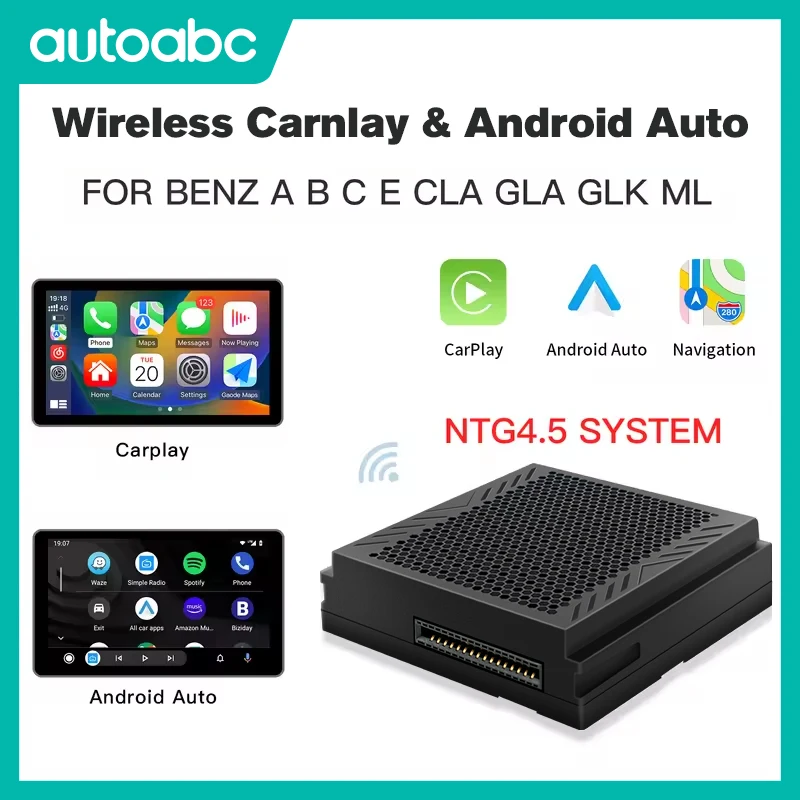 Für Mercedes Benz A B C E CLA GLA GLK ML W204 X204 W246 C117 W176 X156 Sprinter NTG4.5 Becker Box Drahtlose Carplay Android AUTO Image