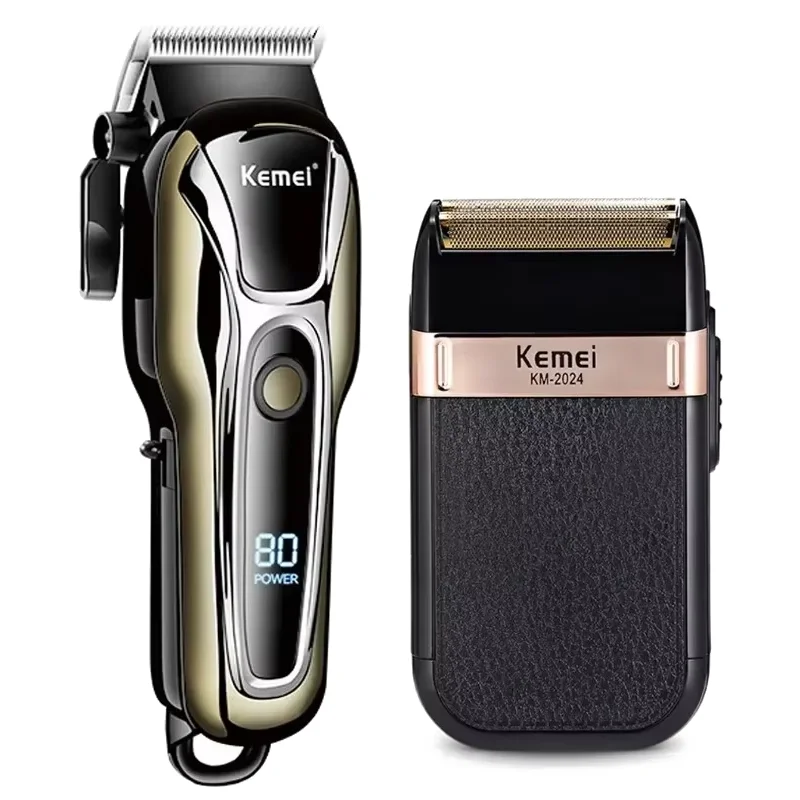 Kemei Haarschneidemaschine KM-1990 KM-2024 für Männer Elektrorasierer Professionelle Herren Haarschneidemaschine Drahtloser Friseurtrimmer Image