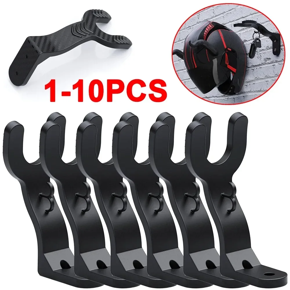 1-10 pezzi supporto per casco gancio per mensola supporto per montaggio a parete supporto per casco supporto per archiviazione domestica espositore in tessuto gancio per casco