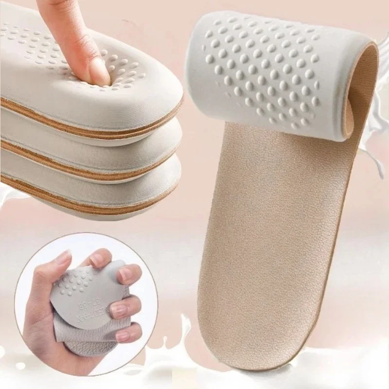 1 Paar Latex-Einlegesohlen für Füße, Lederschuhsohlen-Einlagen, weiche Sport-Stoßdämpfungs-Plantarfasziitis-Vorlagen Image
