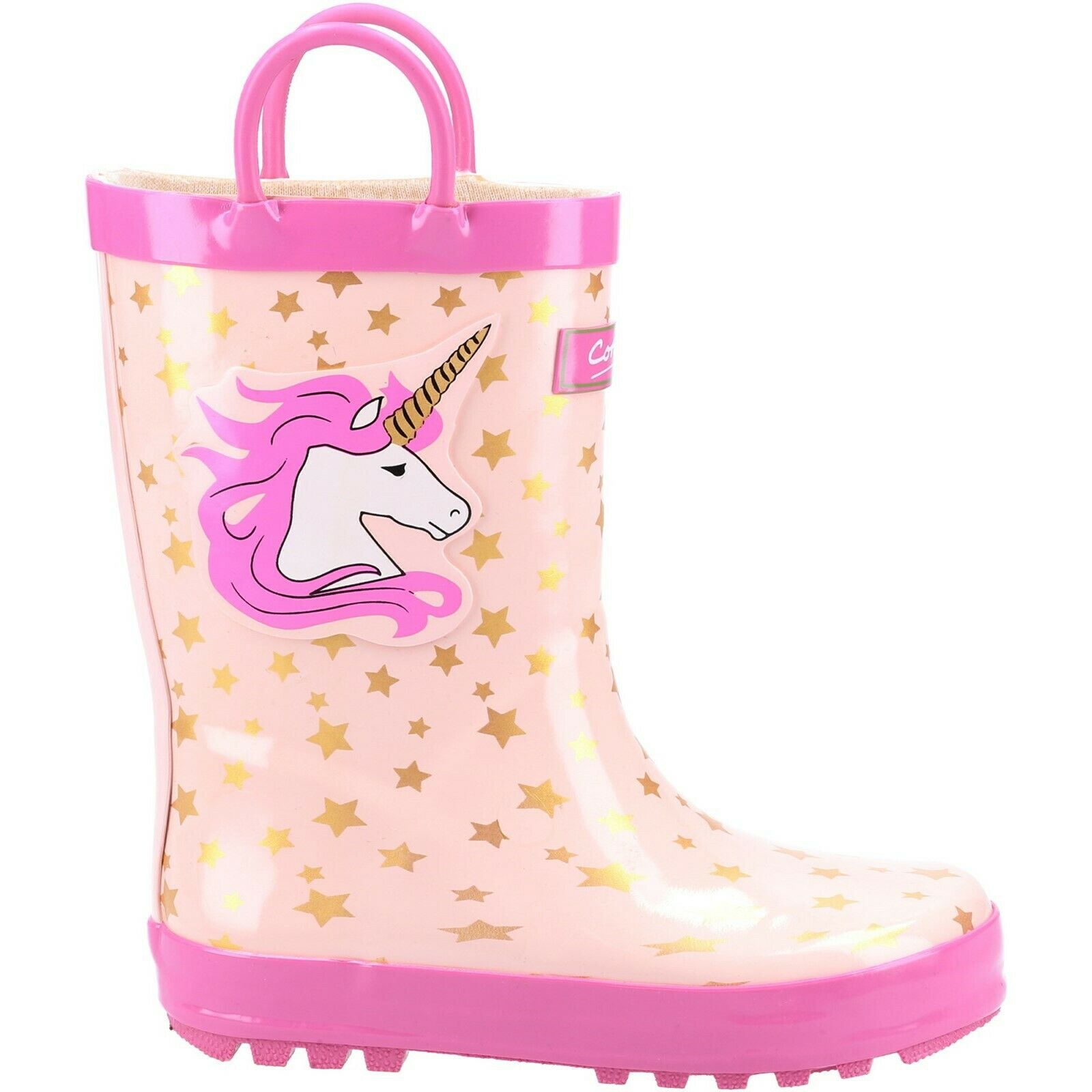 Cotswold Kids Unisex Childrens/kids Puddle Unicorn Wellington Boots (pink) Rubber - Size UK 10 Kids | Cotswold Sale | Discount Designer Brands