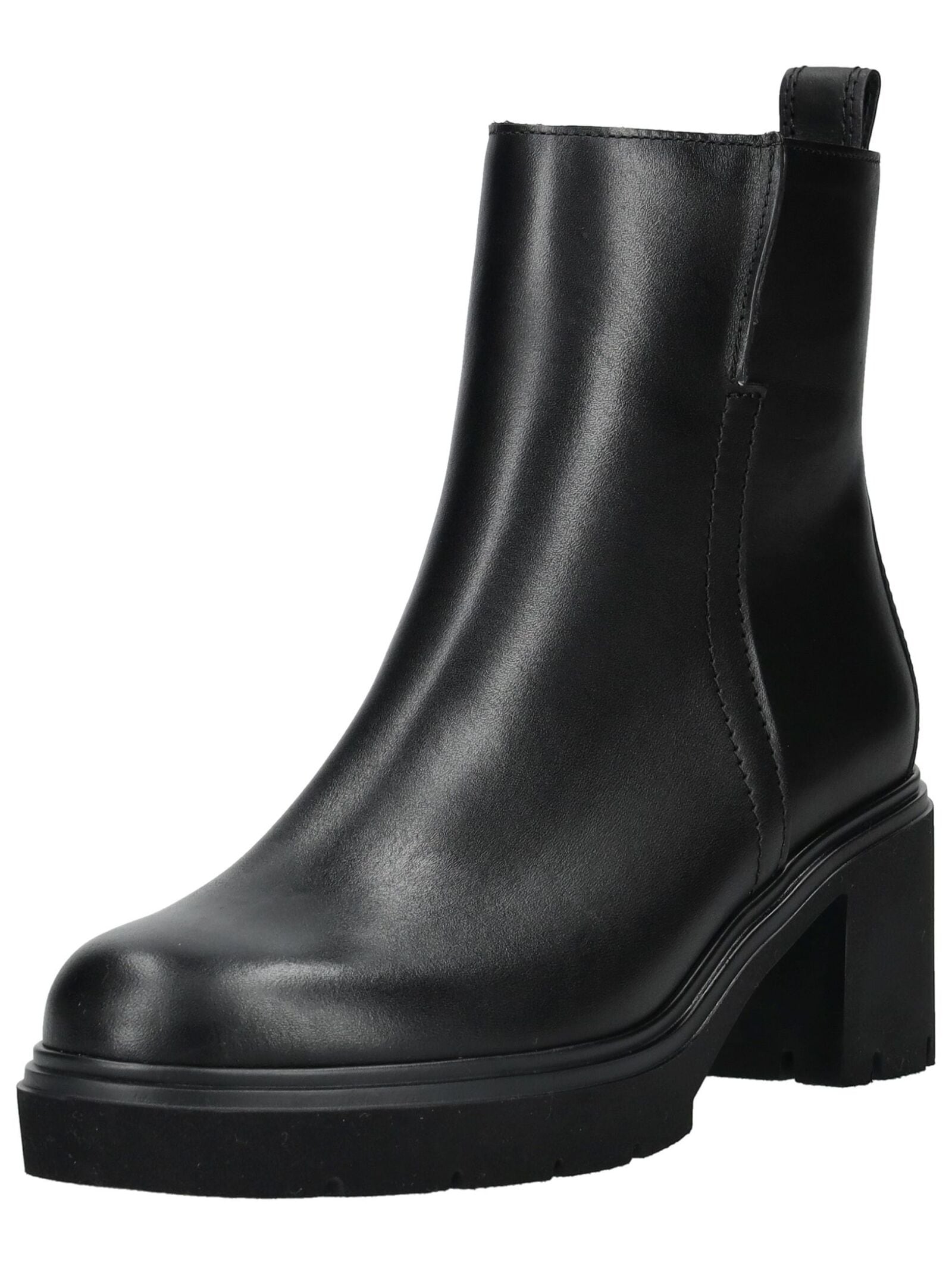 Stiefelette GABOR "Gabor Stiefelette Glattleder", Damen, Gr. 41, schwarz, Glattleder, Schuhe Stiefelette