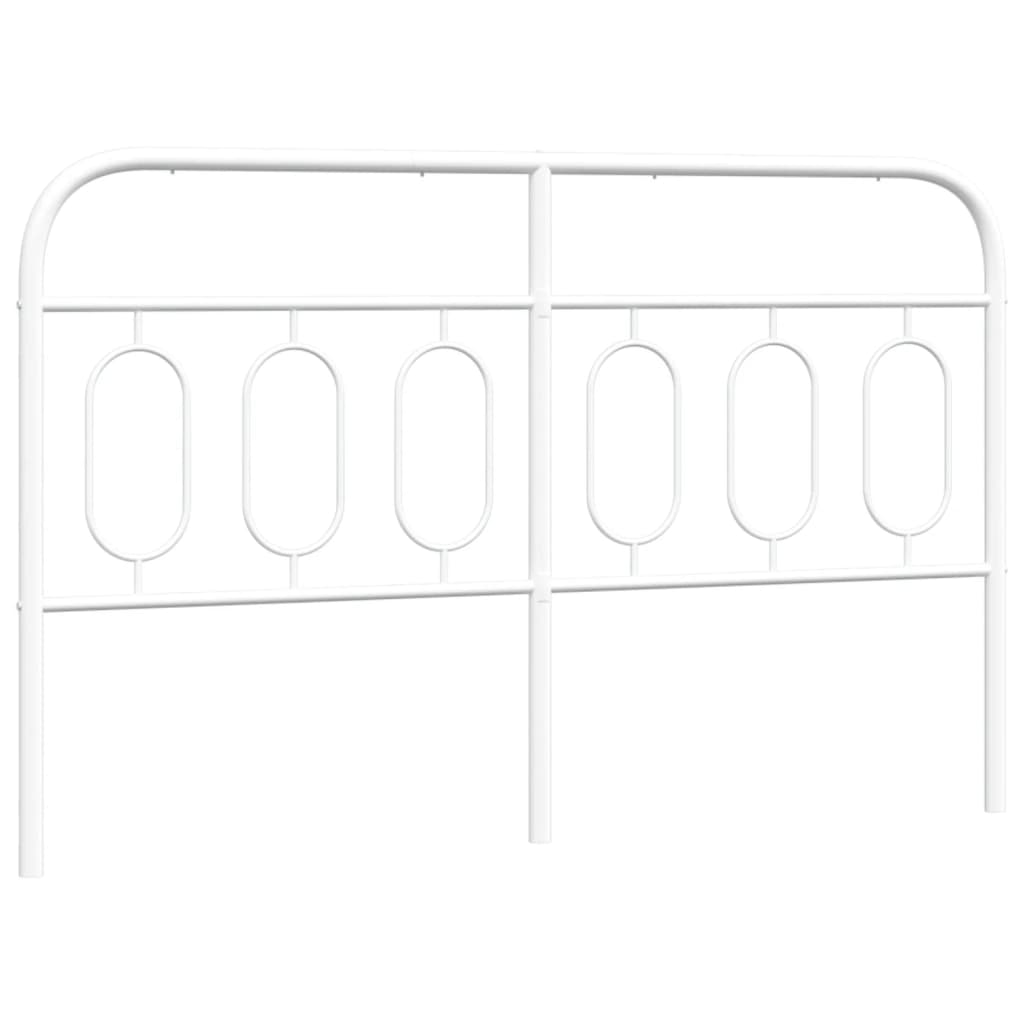 vidaXL Kopfteil Metall Weiß 140 cm Image