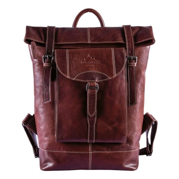 Alpenleder Rucksack MOUNTAINSIDE brandy rot, 33x53x17 cm Image