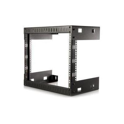 StarTech.com 8U Open Frame Wall Mount Equipment Rack - 12in Deep - 177 lb - Black