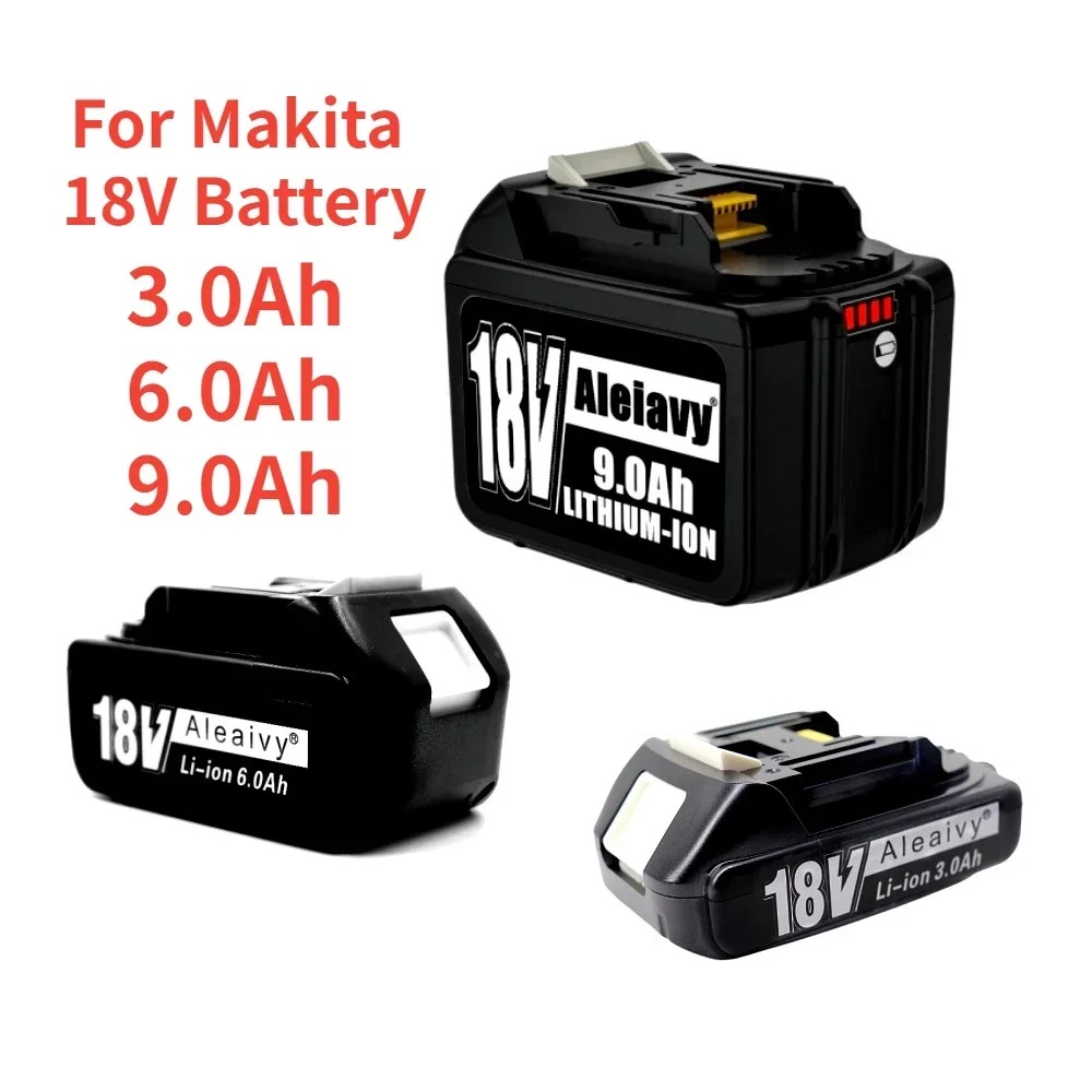 9000 mAh für Makita 18 V Akku wiederaufladbarer Elektrowerkzeug-Akku 18 V Makita mit LED Li-Ion Ersatz LXT BL1830 BL1860 BL1850 Image