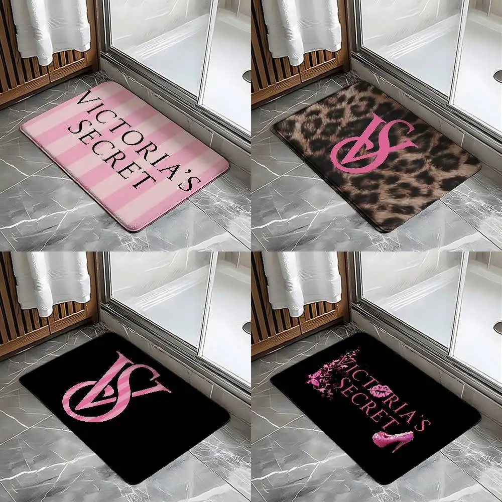 V-VICTORIA S-SECRET Floor Mat Bathroom Absorbent Mat Simple Door Dirt-resistant Mat Home Kitchen Mat Foot Mat Entry Mat