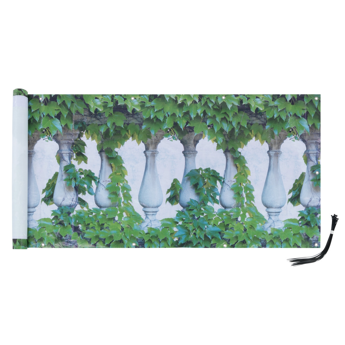Maximex Balkon-Sichtschutz naturfrohem Efeu-Motiv, 5 m Image