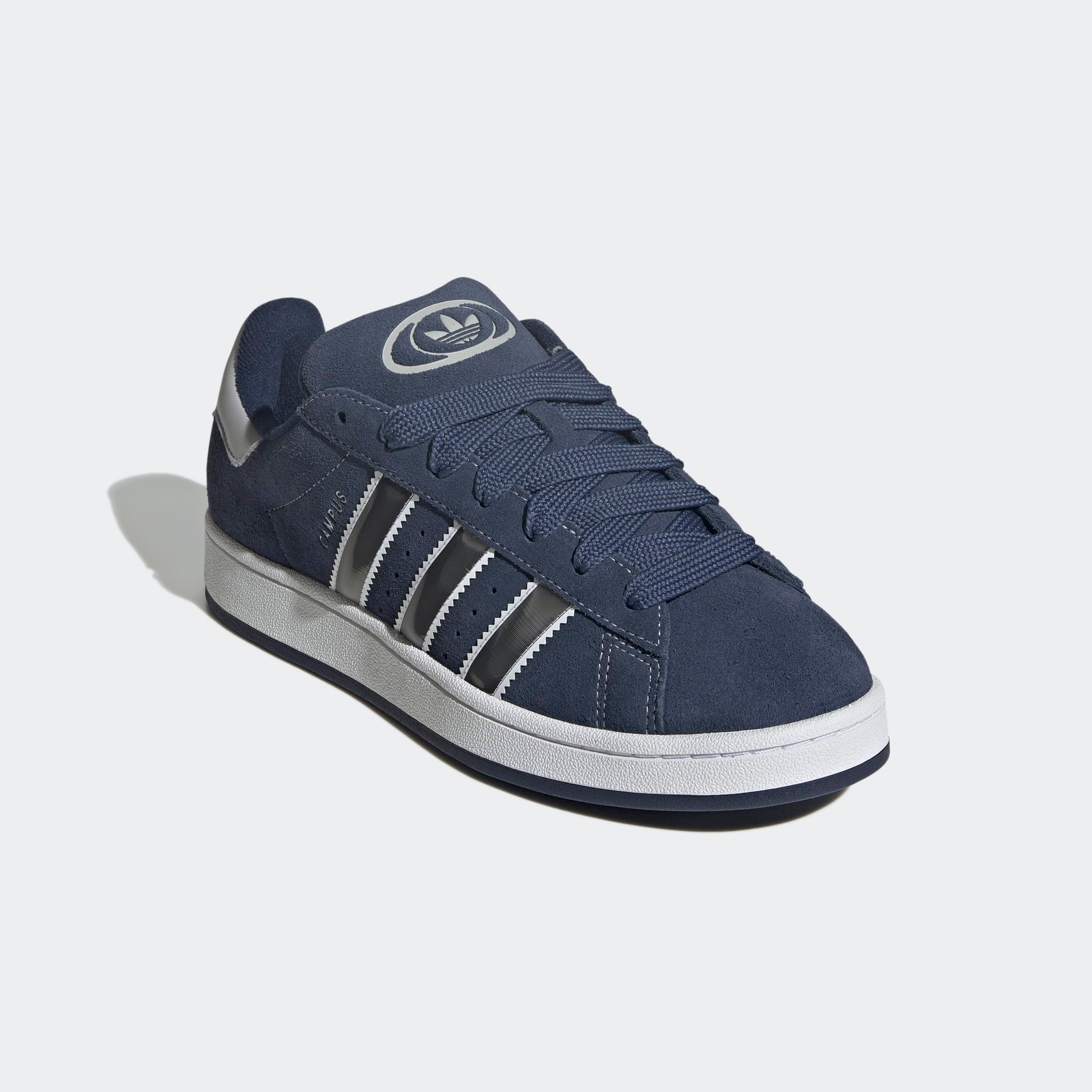 Sneaker ADIDAS ORIGINALS "CAMPUS 00S", Herren, Gr. 44, night indigo, matte silber, cloud weiß, Leder, Schuhe Sneaker
