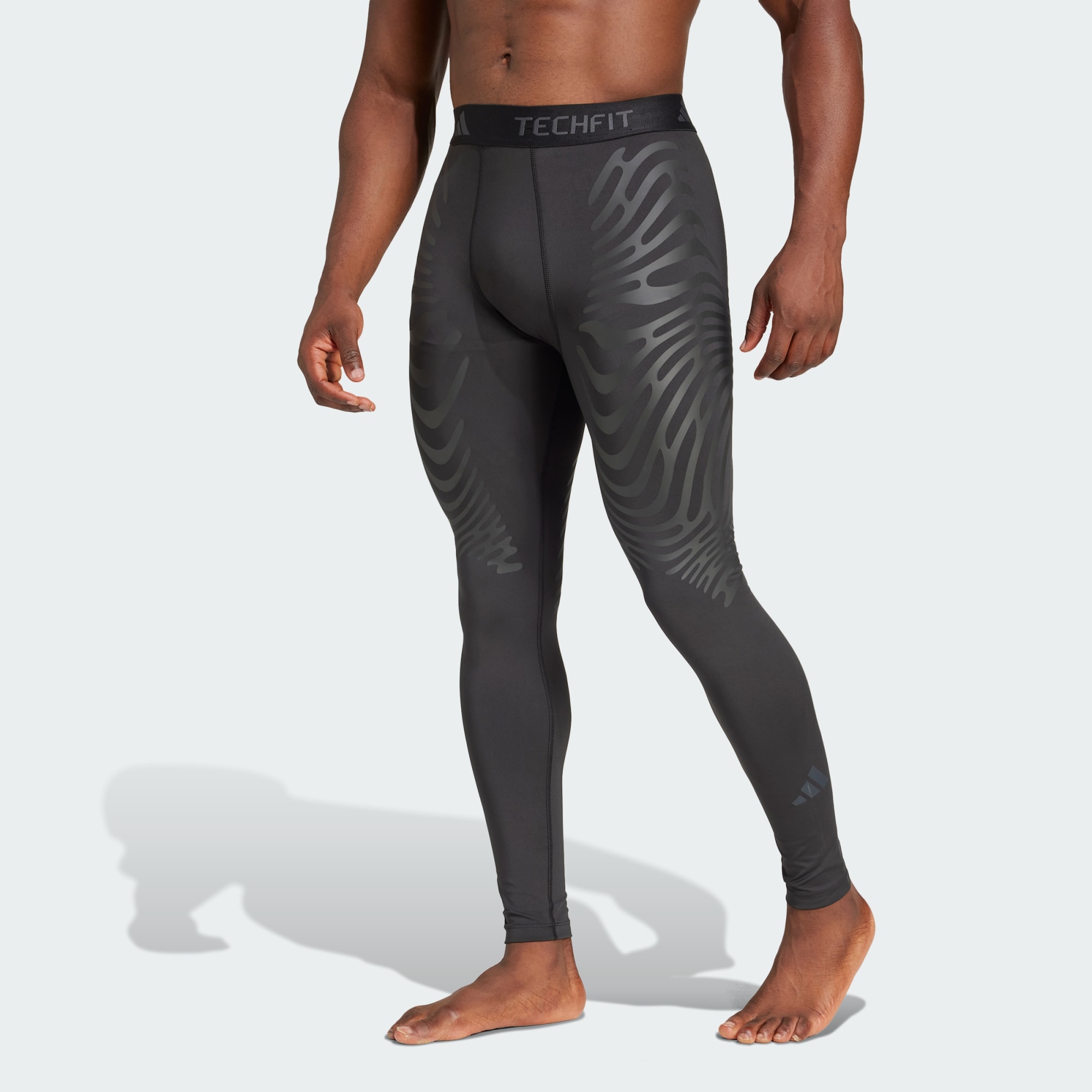 adidas Performance Mens Techfit Control Training Long Tights - Black - Size Small | adidas Performance Sale | Discount Designer Brands