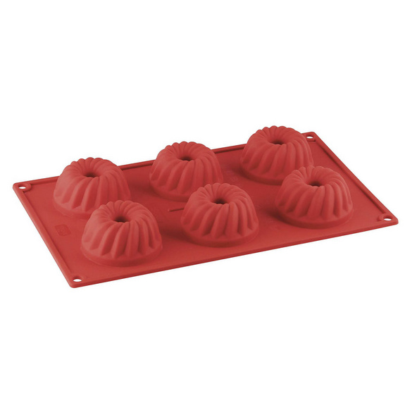 Silikon-Gugelhupfform Flexxible Love Mini 6er-Set Dr. Oetker Image