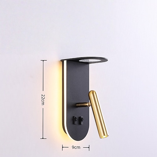 LED-Wandleuchten minimalistische verstellbare Wandlampen aus Metall für Zuhause, Schlafzimmer, Nachttisch, Wandleuchten für den Innenbereich, Wohnzimmer, Flur, Dekoration, Wandleuchte Image