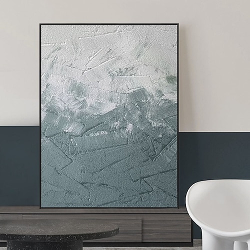 handgefertigtes Ölgemälde auf Leinwand, Wandkunst, Dekoration, einfache abstrakte Textur für die Inneneinrichtung, gespannter Rahmen, hängendes Gemälde/gerolltes rahmenloses, ungedehntes Gemälde Image