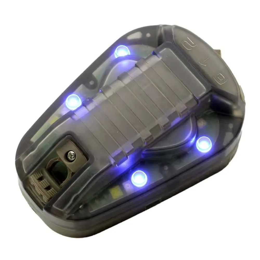 Multi-Color Sports Helmet Light Survival Signal Light Helmet Flashlight Identification Lamp Waterproof Helmet Flashing Light