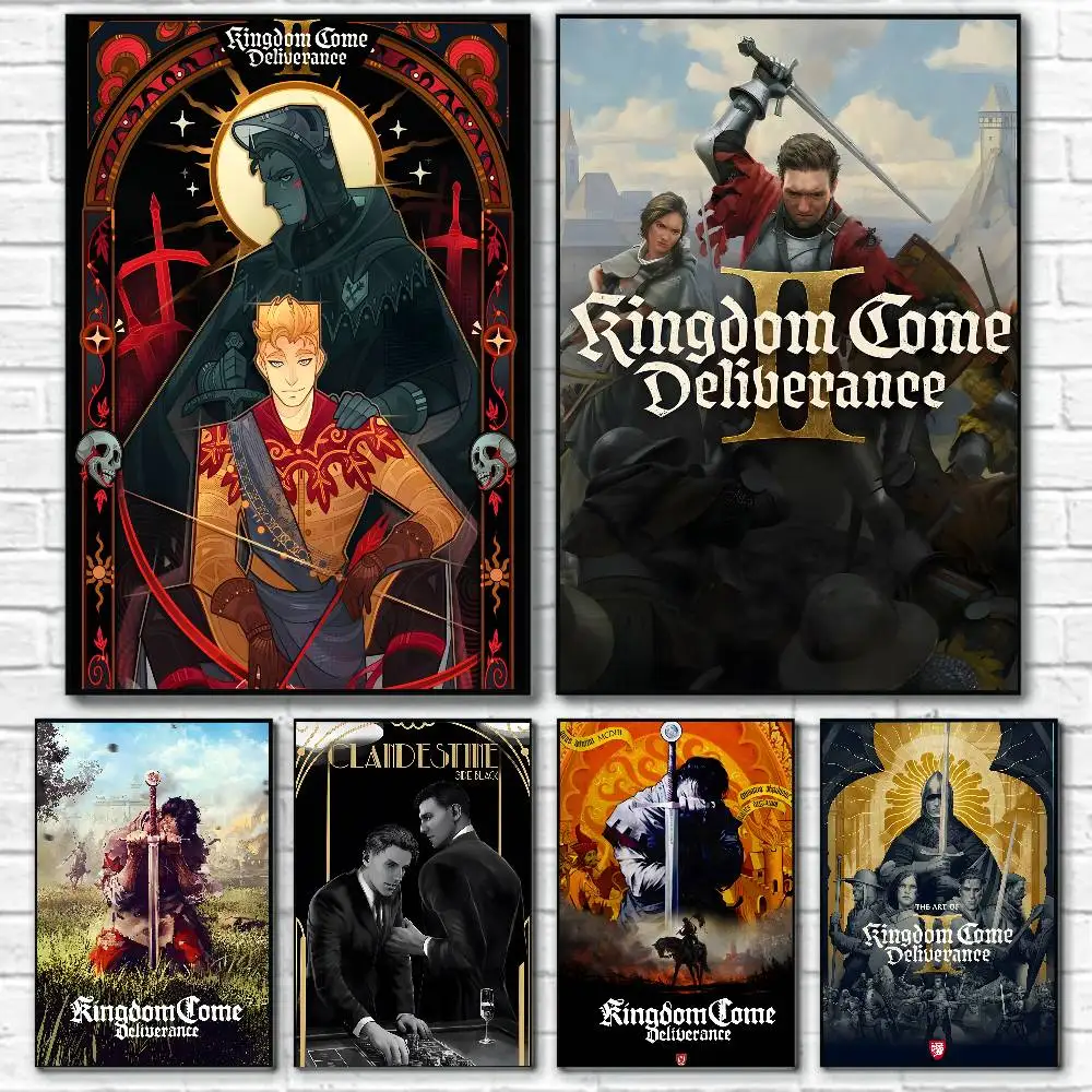 Spiel K-Kingdom Come Deliverance Poster Leinwand Malerei Poster mit Drucken Home Schlafzimmer Wohnzimmer Dekoration Geschenk Image