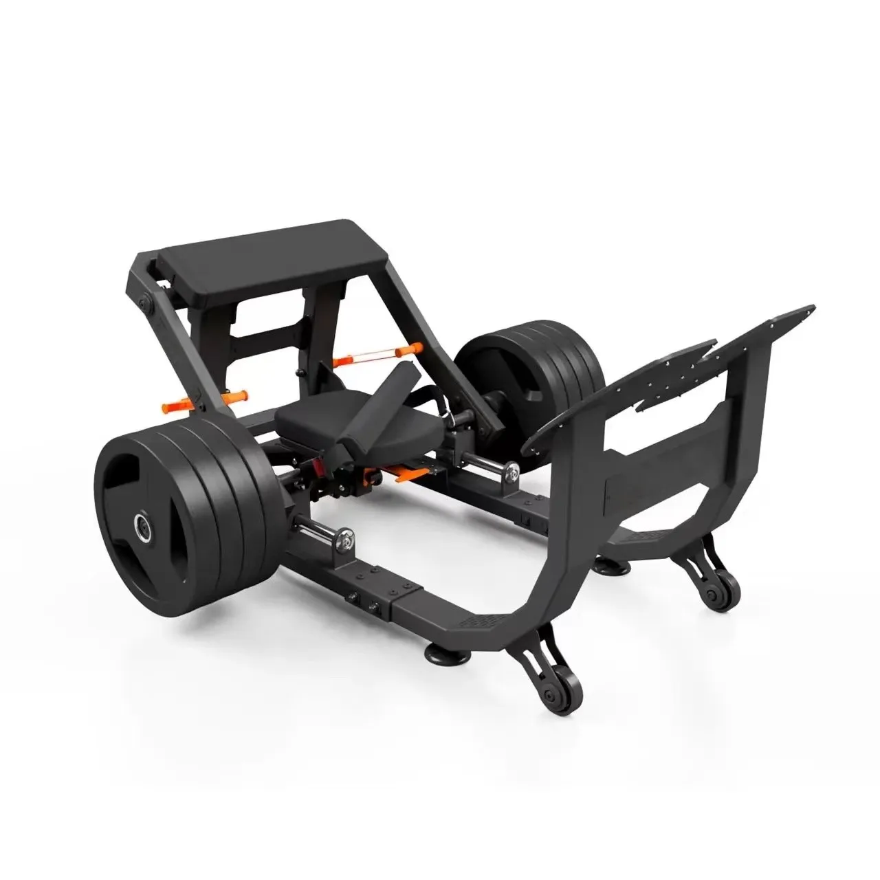 Attrezzatura per il fitness da palestra Piastra caricata per glutei Macchina per spinta dell'anca Macchina per ponte dell'anca Multi Allenatore per gambe dell'anca