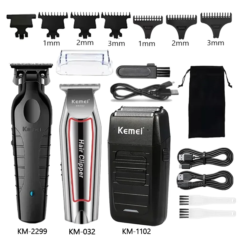 Kemei Elektrische Haarschneidemaschine KM-2299 KM-032 KM-1102 Elektrische Haarschneidemaschine für Herren Professionelle Haarschneidemaschine für Männer Image