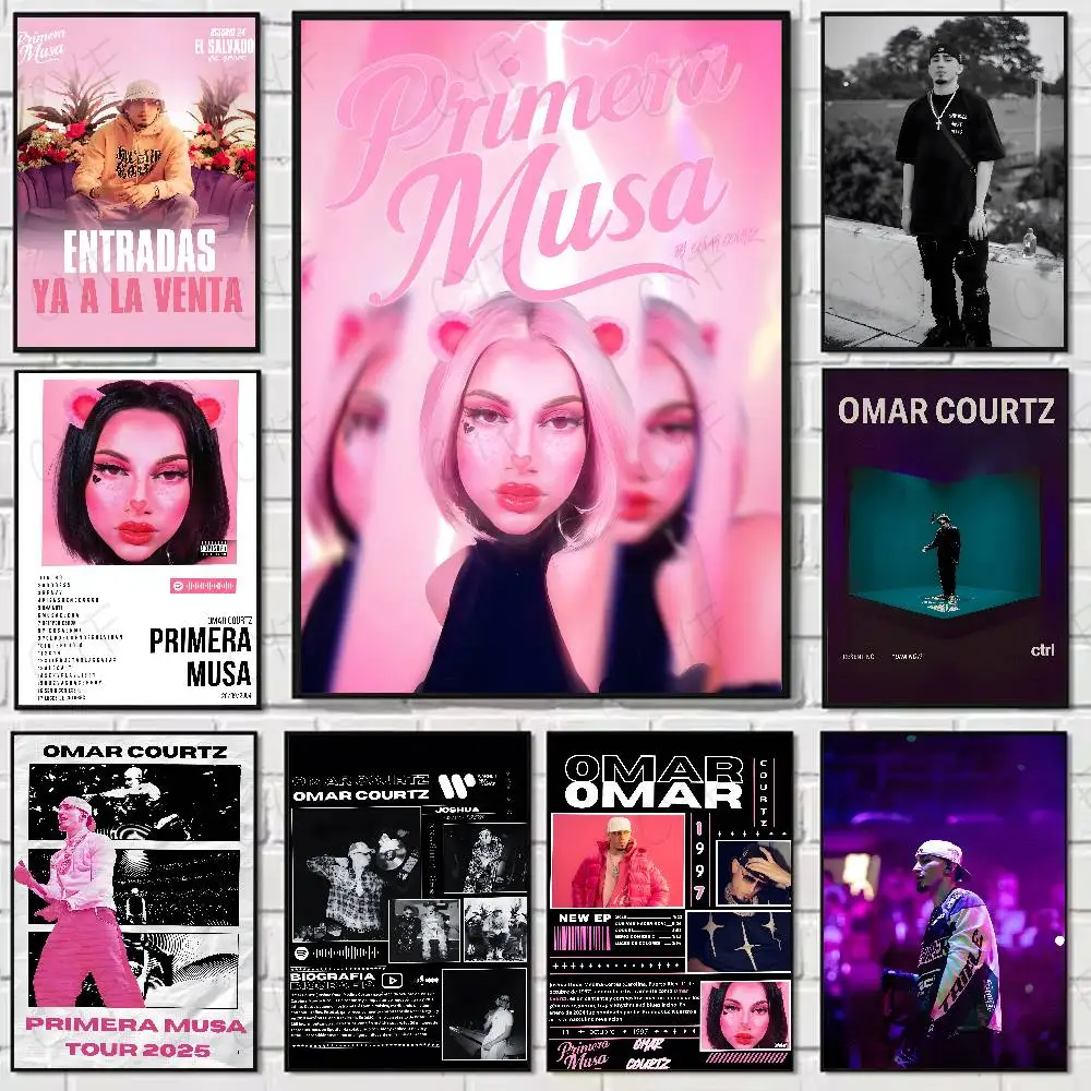 Beliebte Musik Sänger O-omar Courtz Poster Hohe Qualität Wohnheim Wohnzimmer Ästhetische Wand Dekoration Malerei Aufkleber Geschenk Image