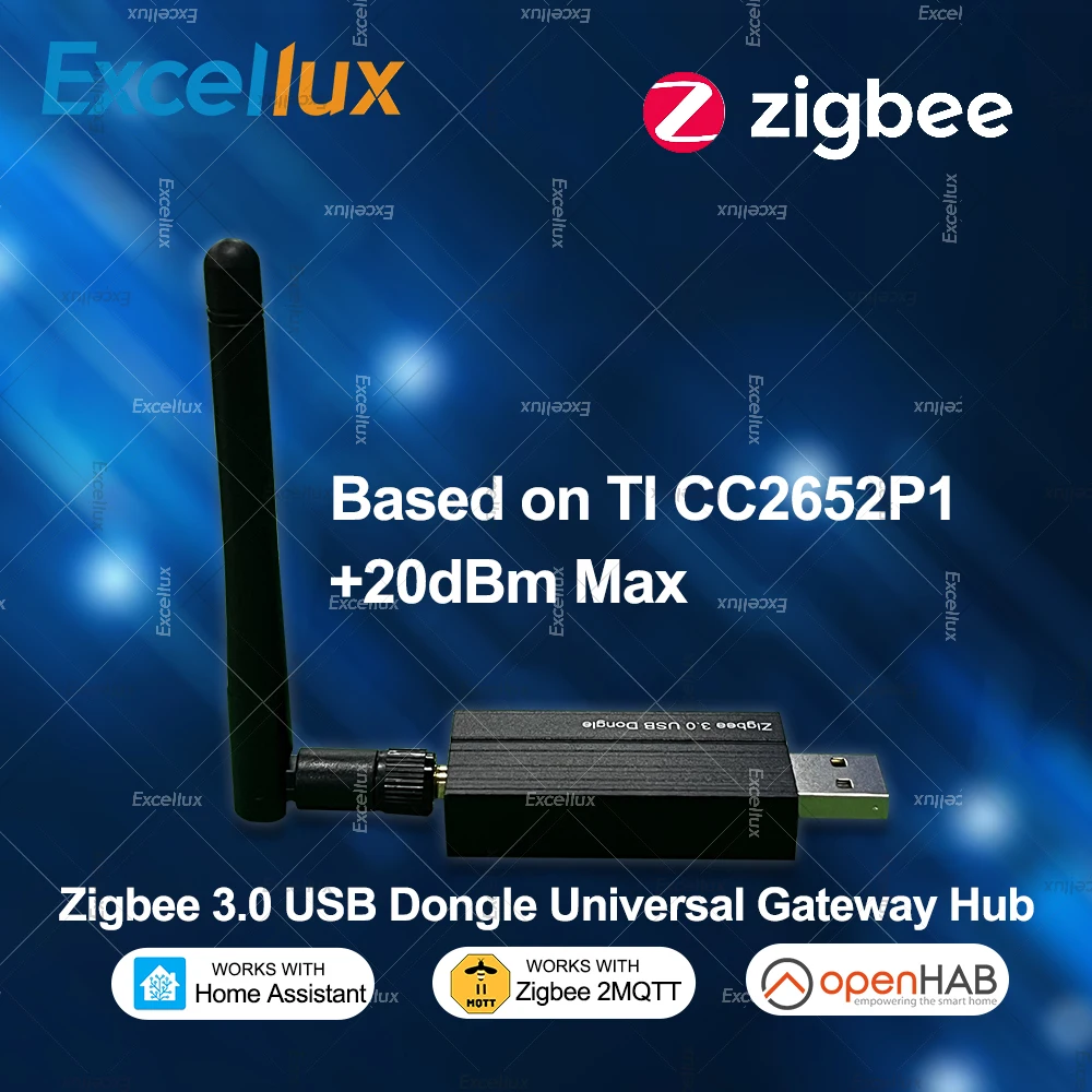 Zigbee 3.0 USB-Dongle Plus Universal Zigbee Wireless Gateway Hub funktioniert unterstützt Home Assistant Zigbee2MQTT Raspbian Ubuntu MacOs Image