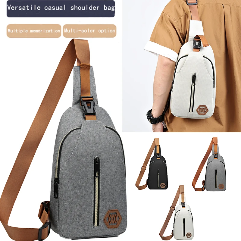 Modische und vielseitige Brusttasche mit verstellbaren Schultergurten, perfekt für Reisen und Versammlungen Image