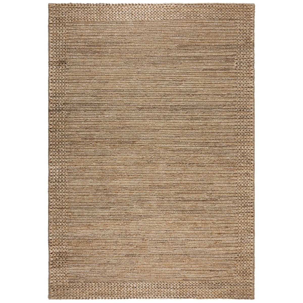 KADIMA DESIGN Juteteppich Natur Flechtoptik handgeflochten 8mm Flor strapazierfähig | 200x290cm Image